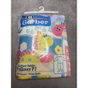 Vintage Gerber Two Piece Toddler Pullover Pj 1993‎ New Winter Weight Unisex 4T